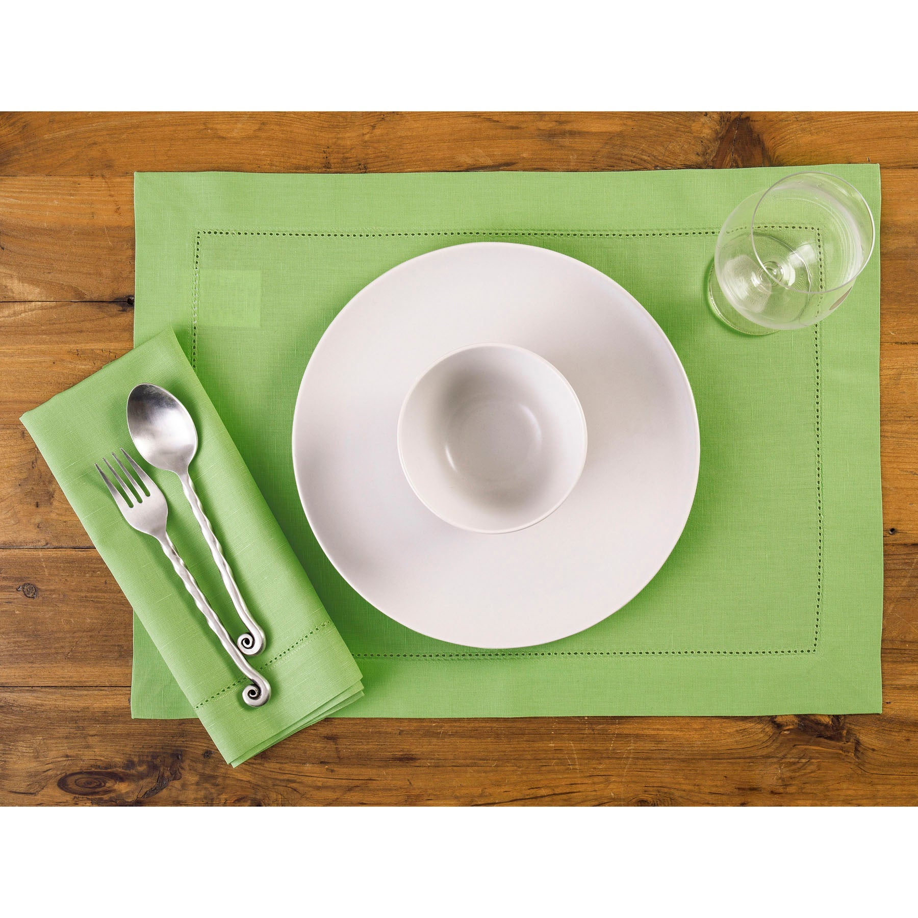 Cotton Linen Hemstitch Placemats