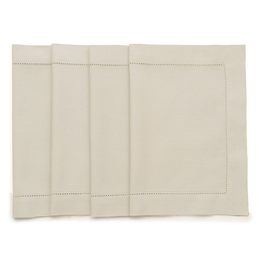 Cotton Linen Hemstitch Placemats
