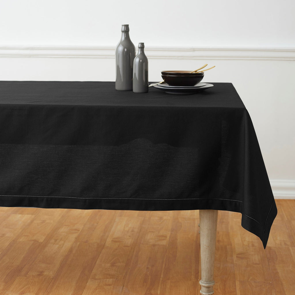 Cotton Linen Hemstitch Tablecloth