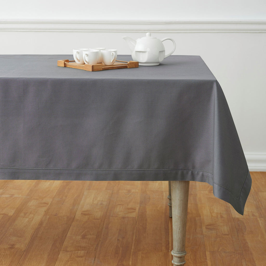 Cotton Linen Hemstitch Tablecloth