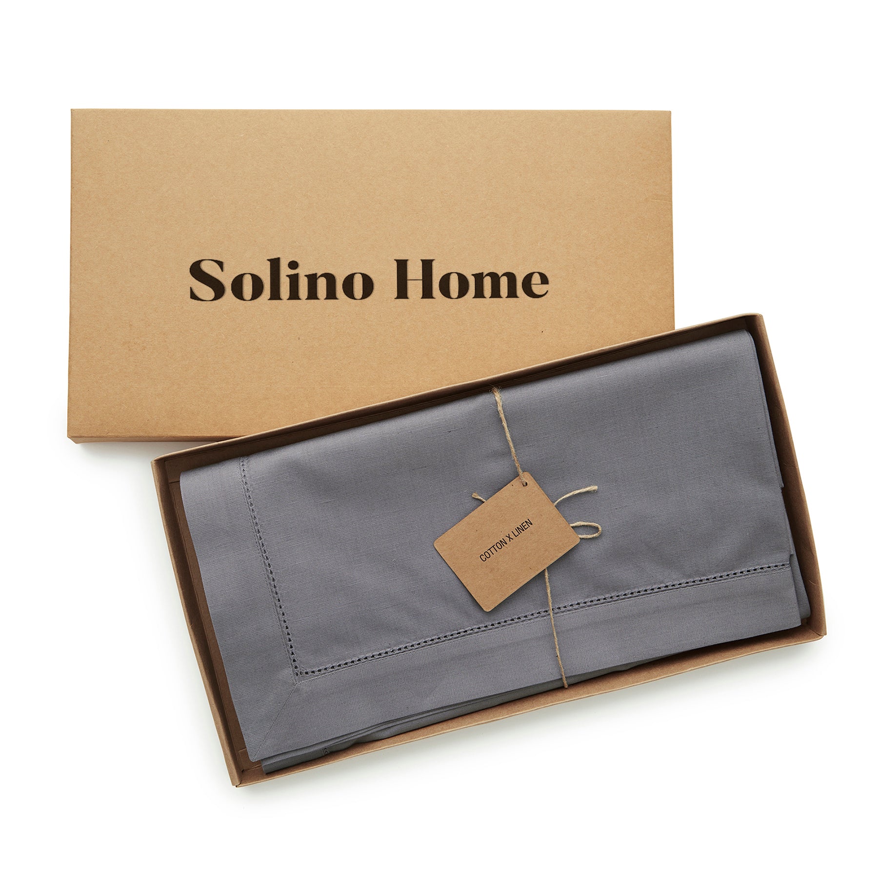 Cotton Linen Hemstitch Tablecloth