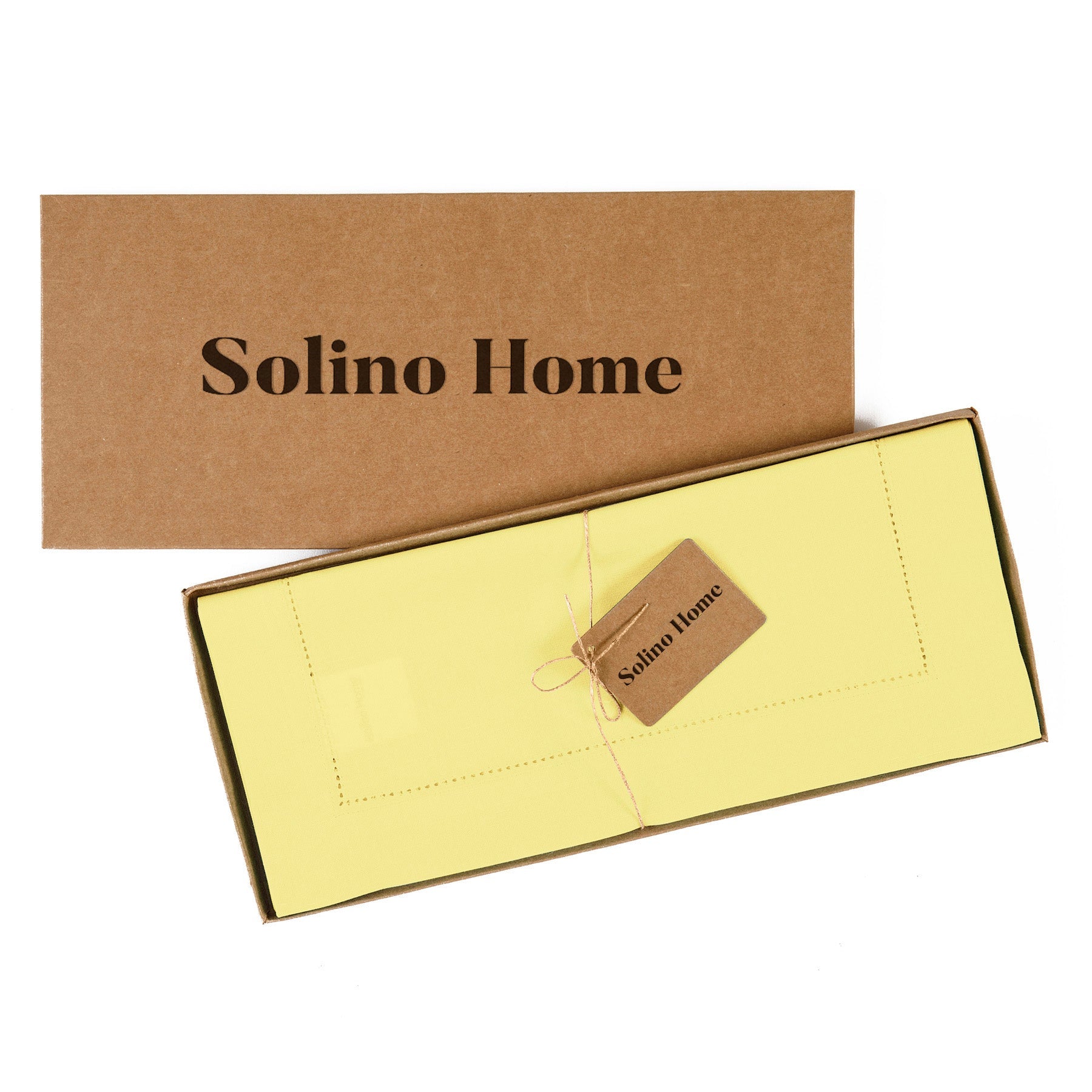 Cotton Linen Hemstitch Table Runner