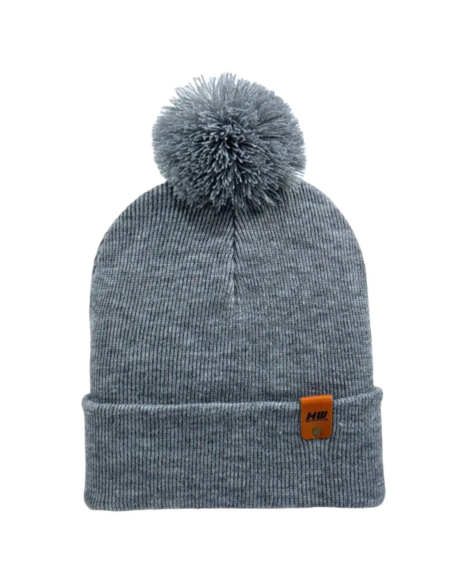 CPP1 HAAKWEAR PomPom Beanie - Made in USA - Koala Gray