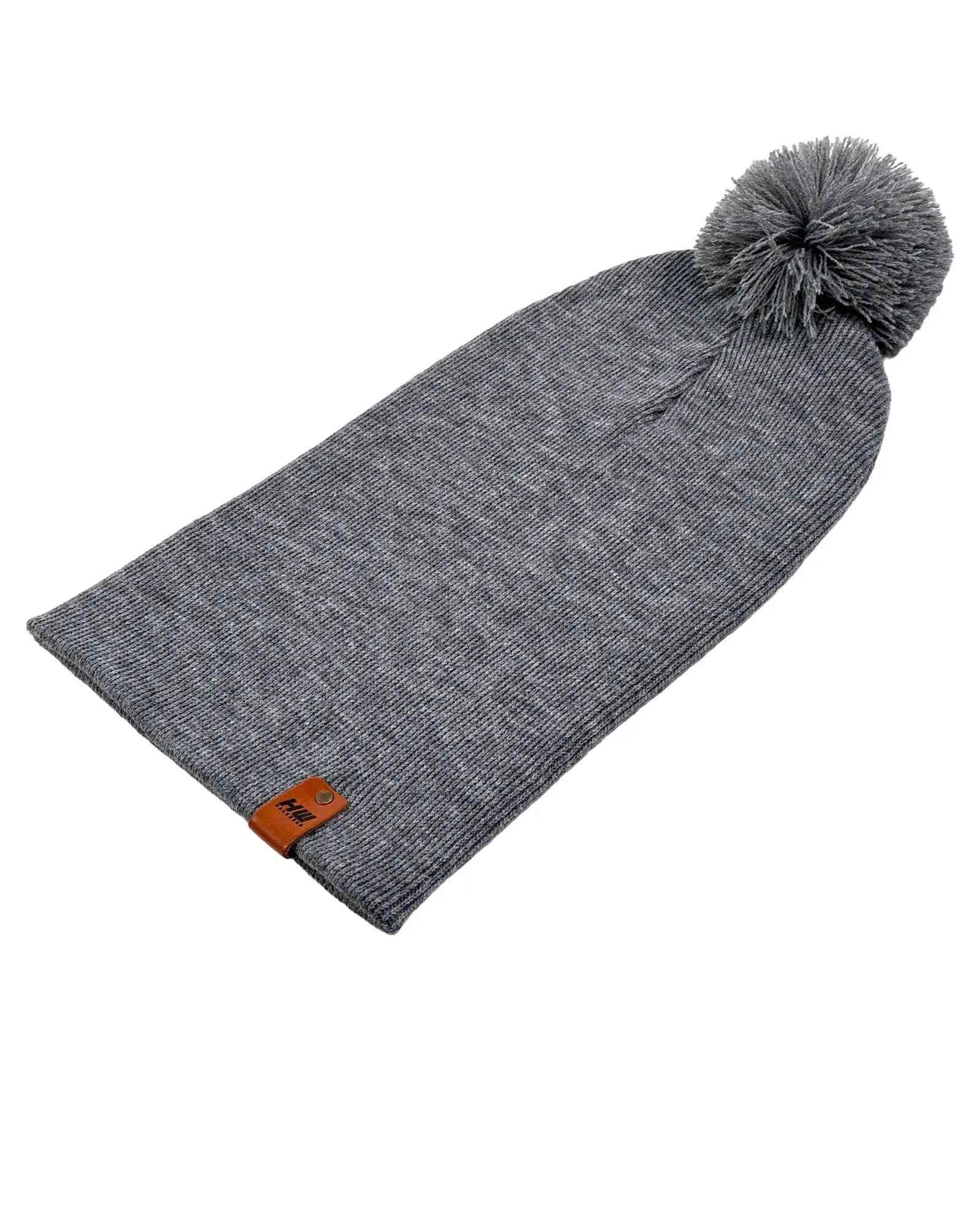 CPP1 HAAKWEAR PomPom Beanie - Made in USA - Koala Gray