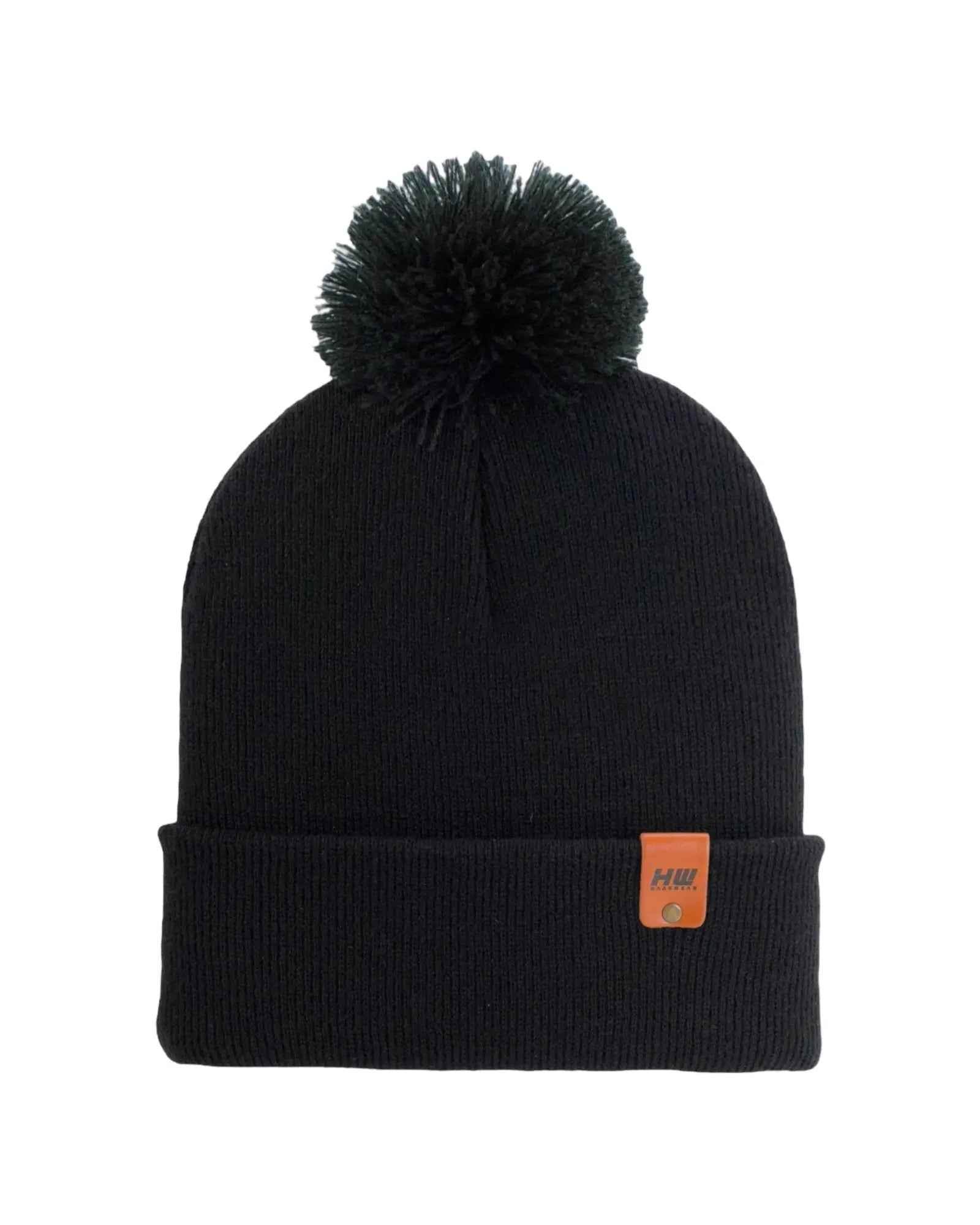 CPP1 HAAKWEAR PomPom Beanie - Made in USA - Midnight Black