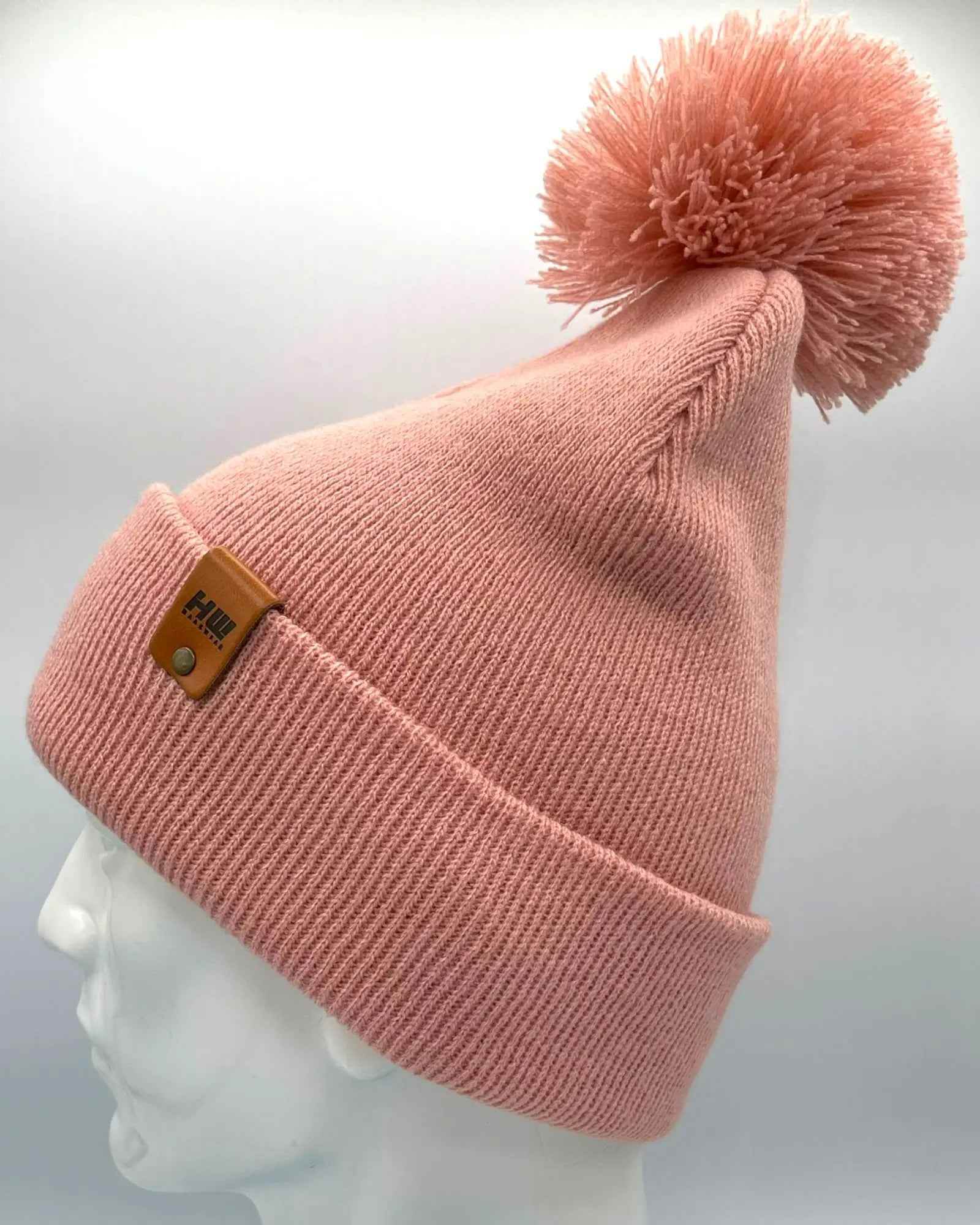 CPP1 HAAKWEAR PomPom Beanie - Made in USA - Pearl Pink