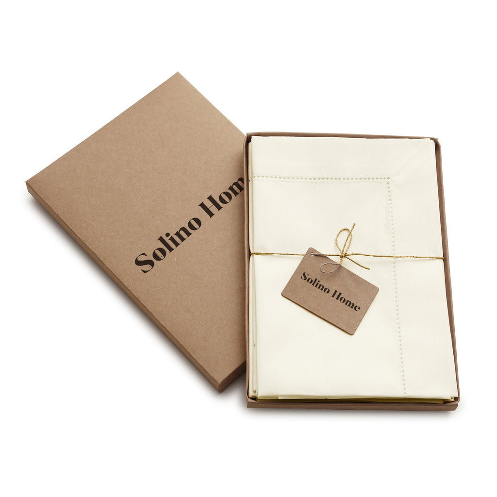 Cotton Linen Hemstitch Napkins