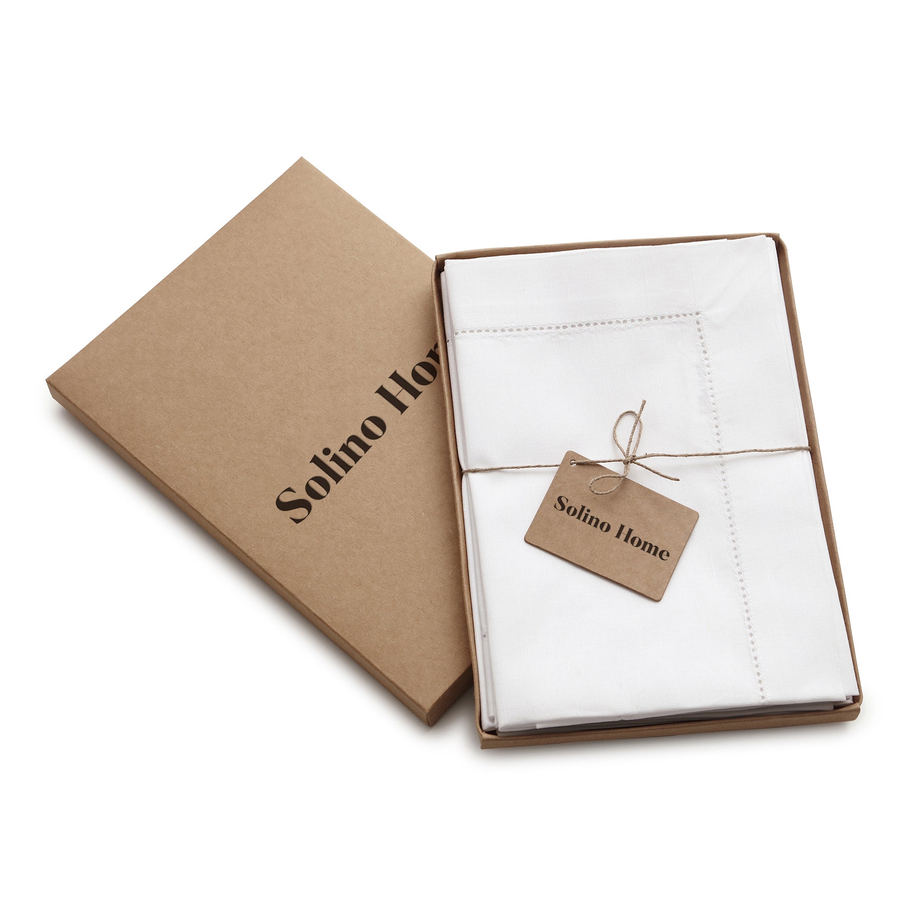 Cotton Linen Hemstitch Napkins