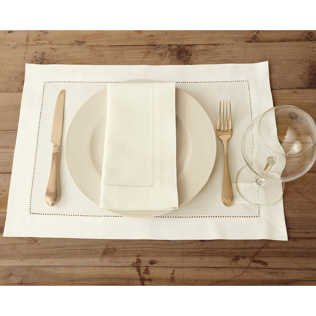 Cotton Linen Hemstitch Napkins