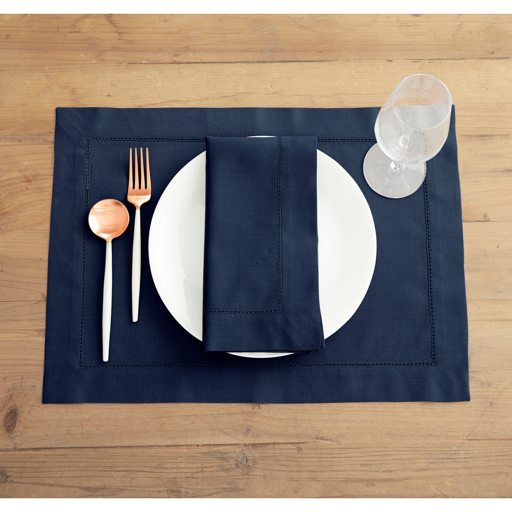 Cotton Linen Hemstitch Placemats