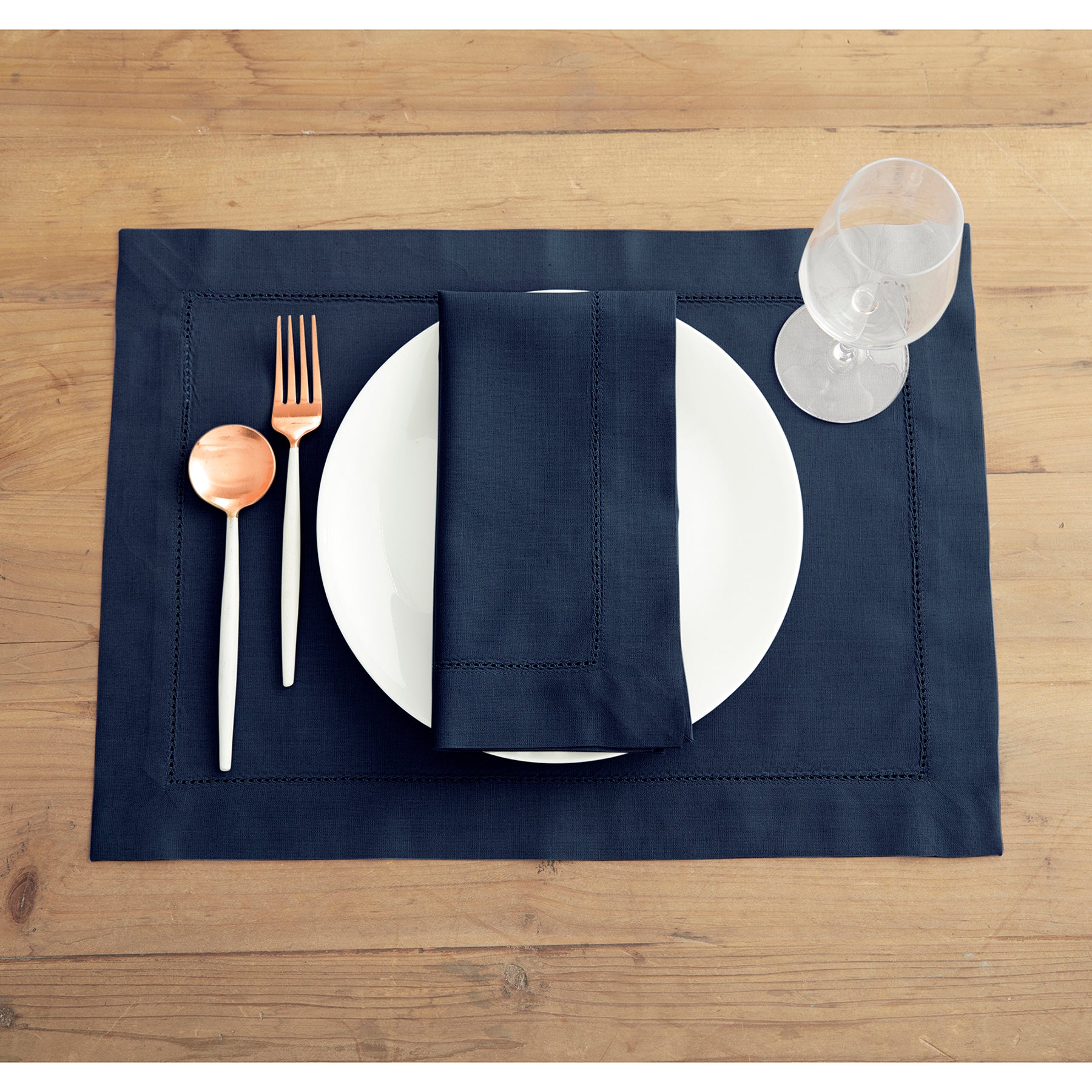 Cotton Linen Hemstitch Placemats