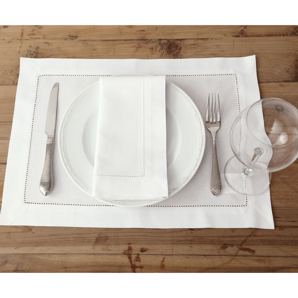 Cotton Linen Hemstitch Placemats