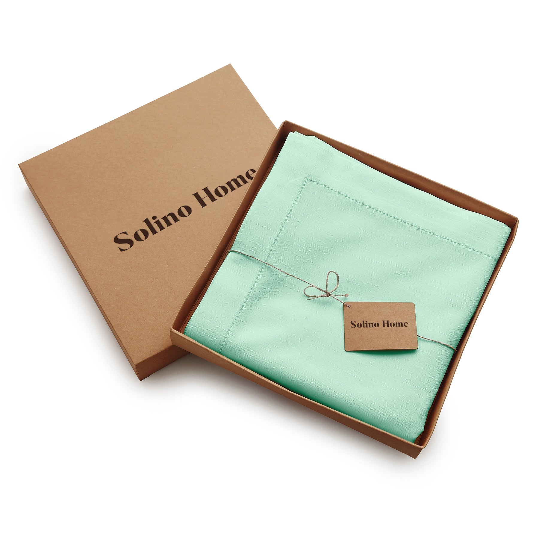 Cotton Linen Hemstitch Tablecloth