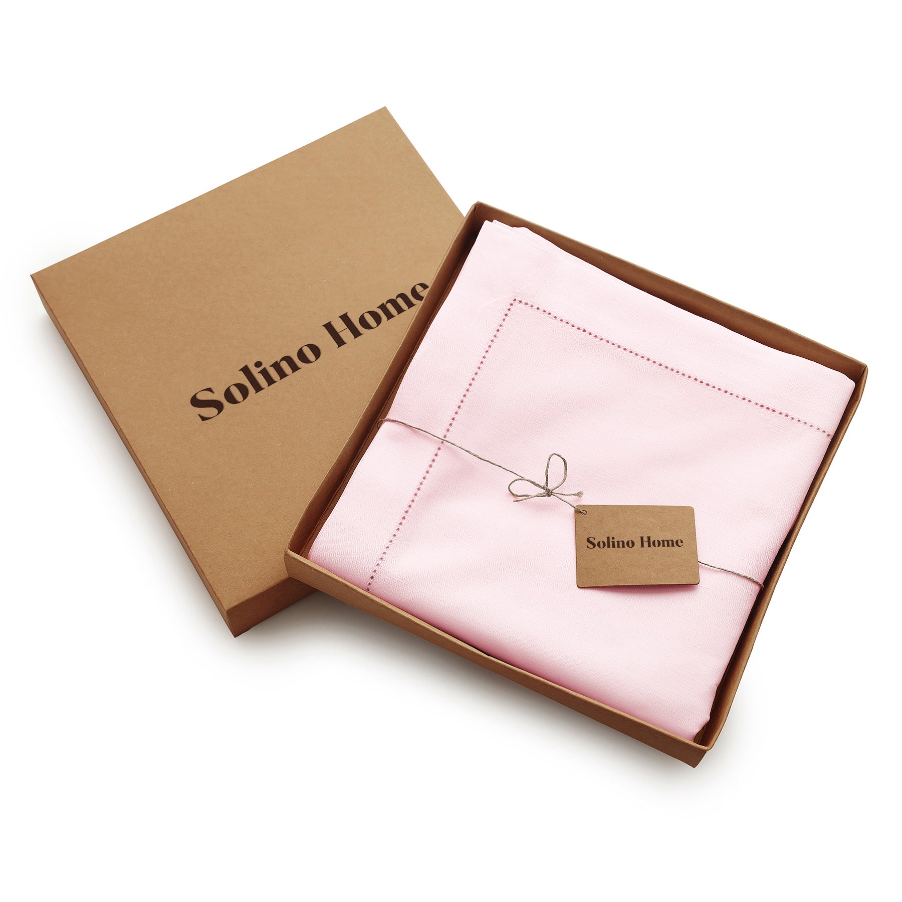 Cotton Linen Hemstitch Tablecloth