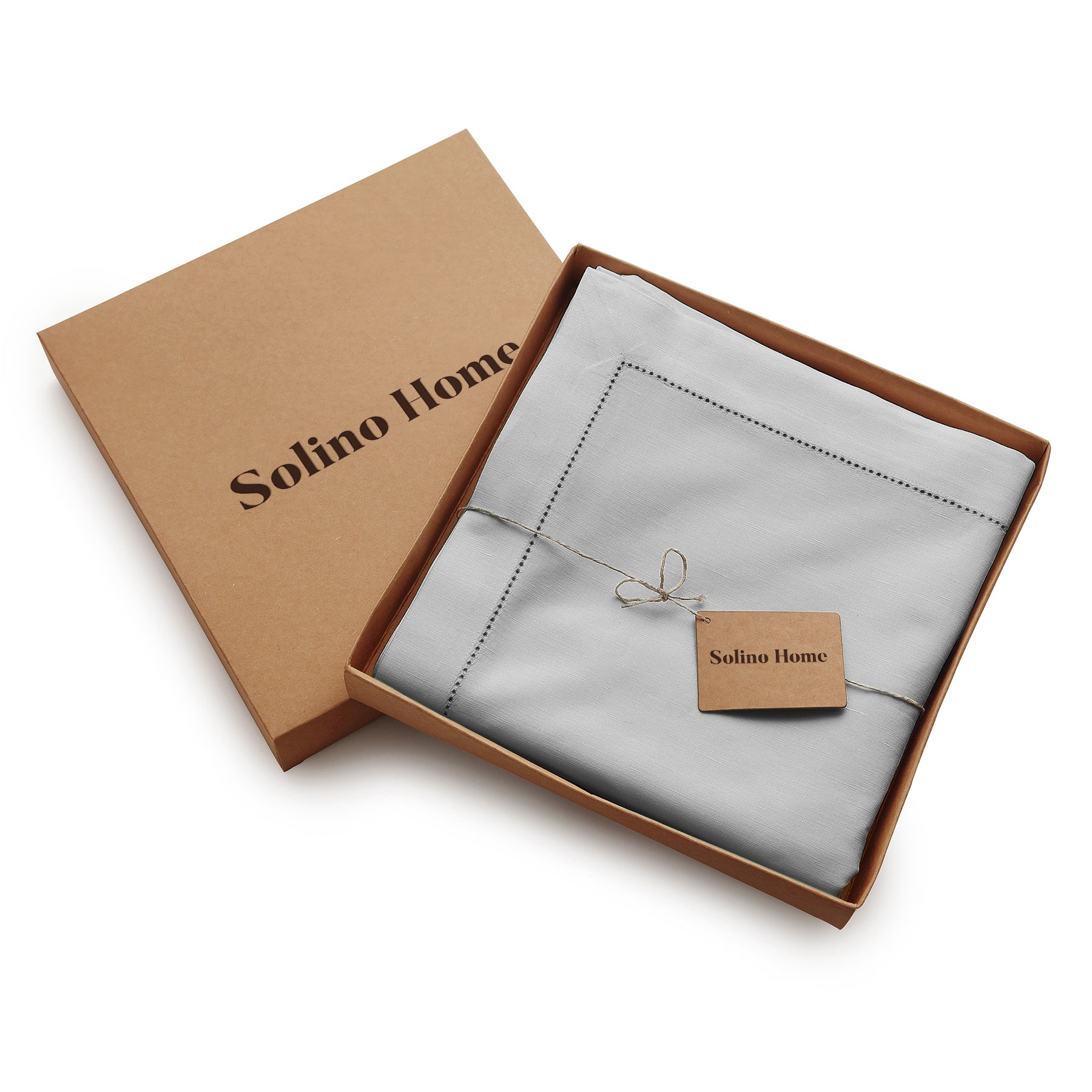 Cotton Linen Hemstitch Tablecloth