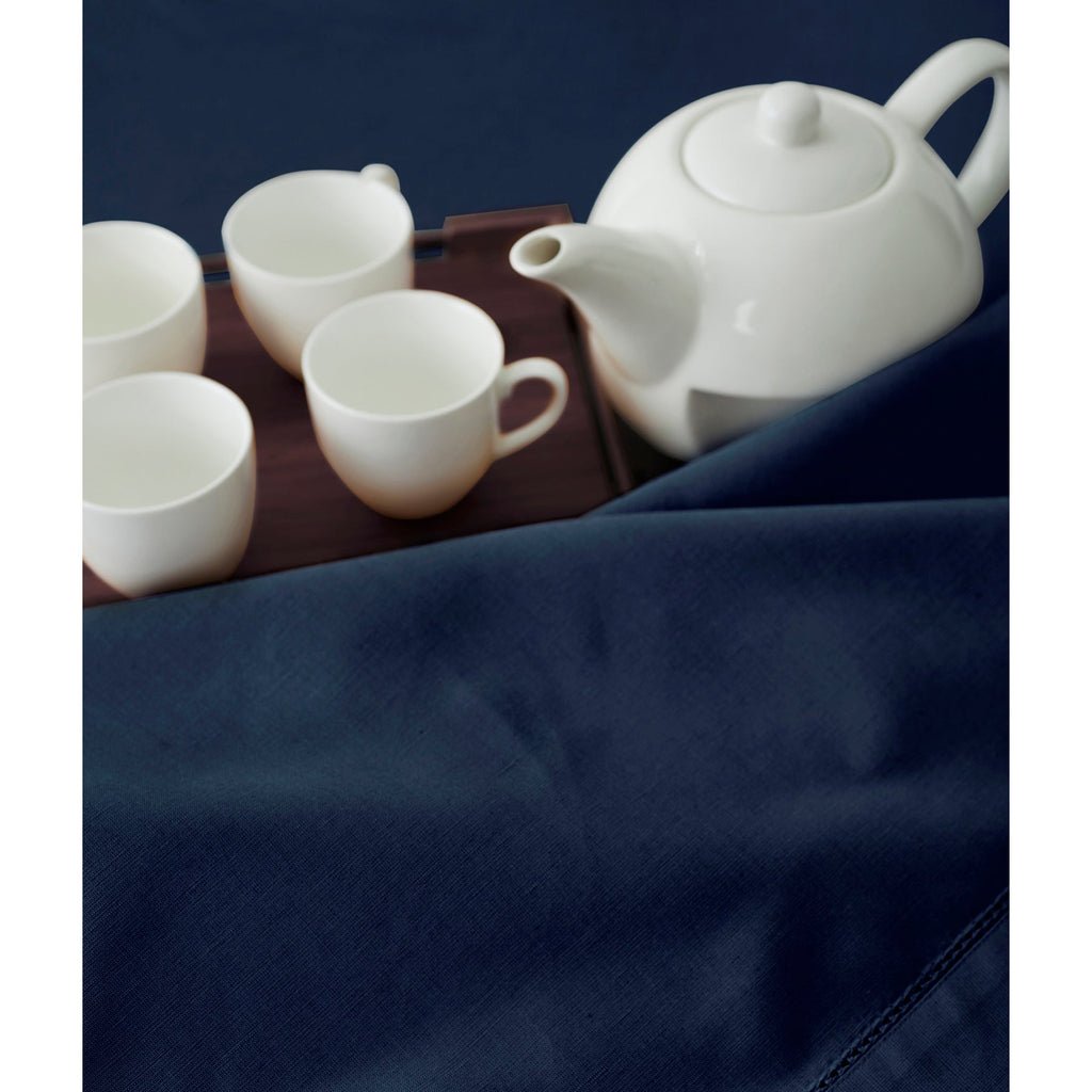 Cotton Linen Hemstitch Tablecloth