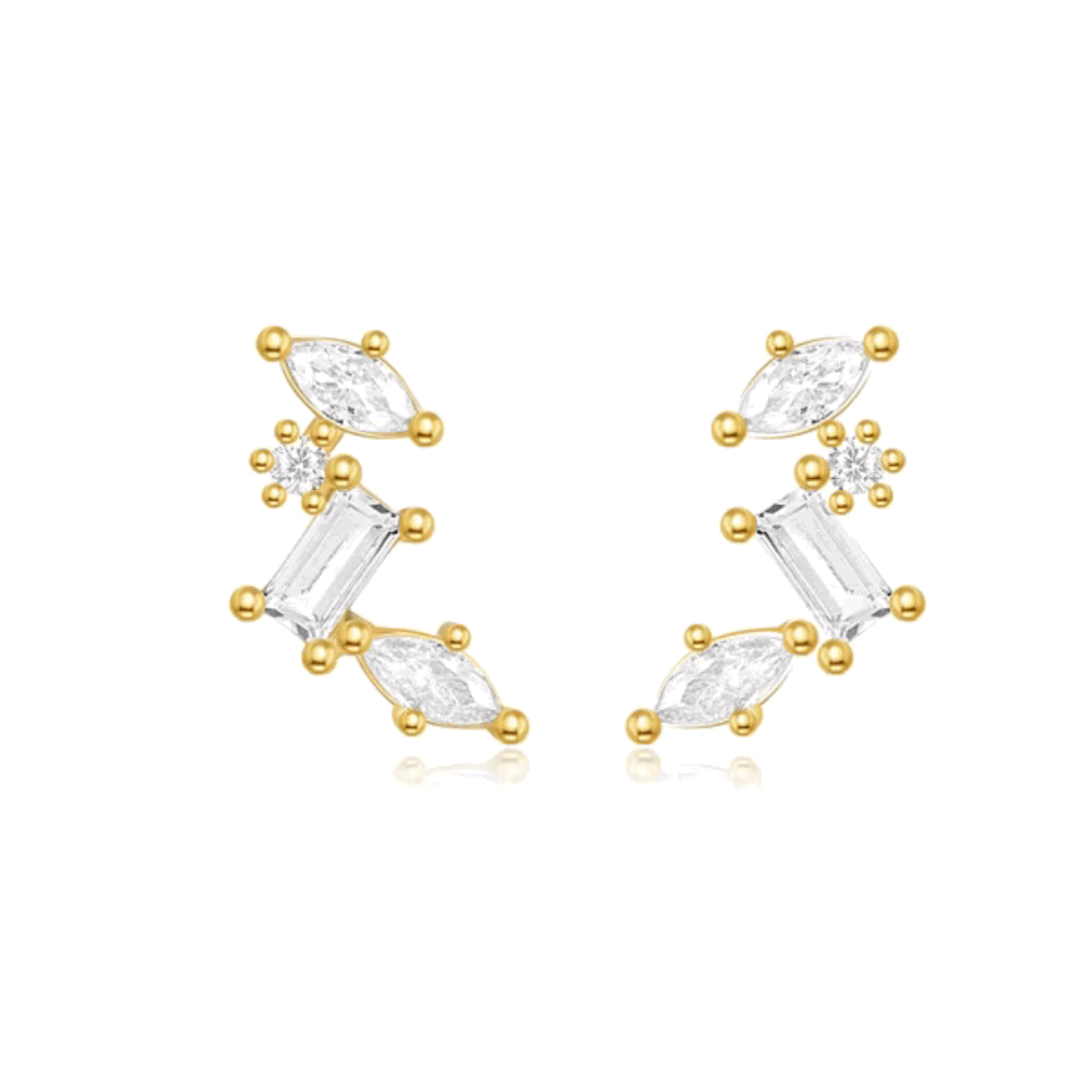 Celestial Cluster Earrings with AAAAA Cubic Zirconia