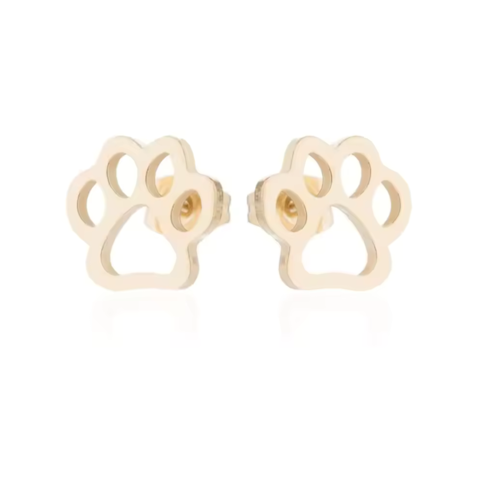 CharmedPaw Paw Print Stud Earrings