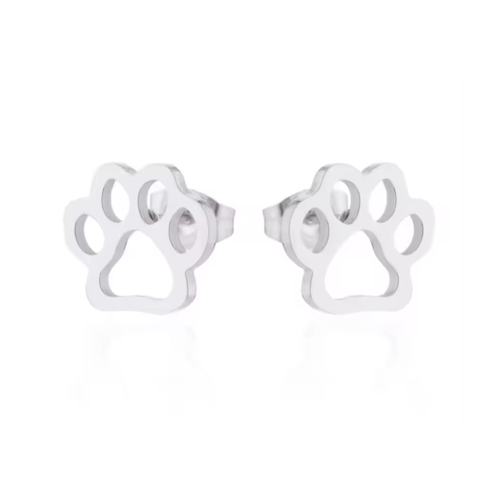 CharmedPaw Paw Print Stud Earrings