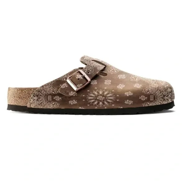 Bravest Studios Mocha Paisley Clogs