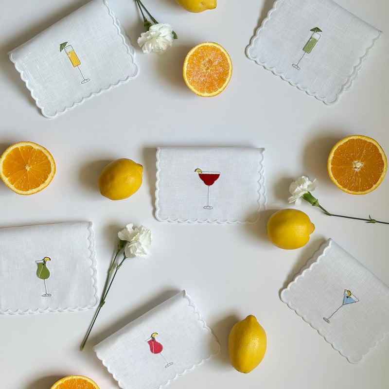 Embroidered Cocktail Napkin (Set of 6)