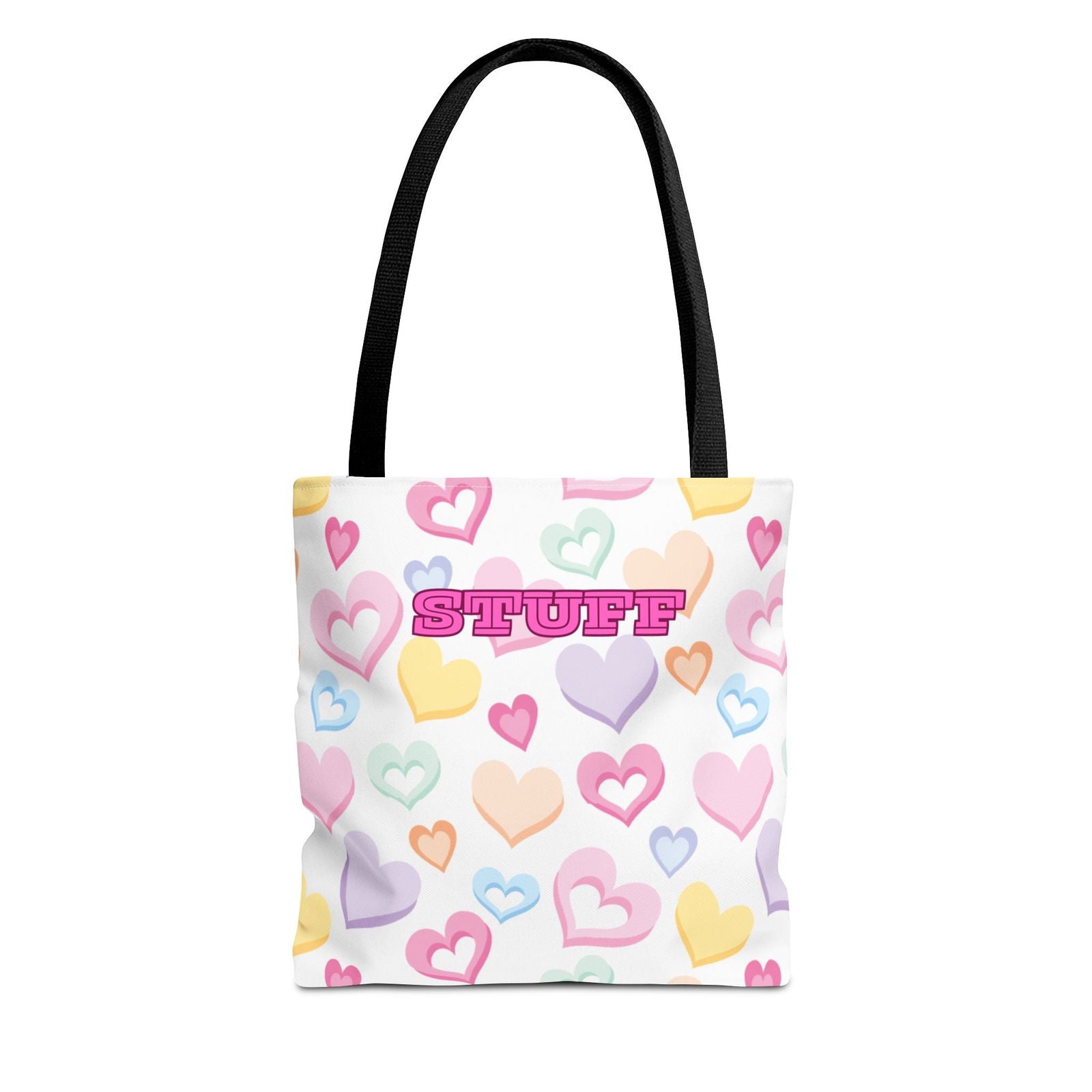 Conversation Hearts Tote Bag - Cute Design for Valentine’s Day