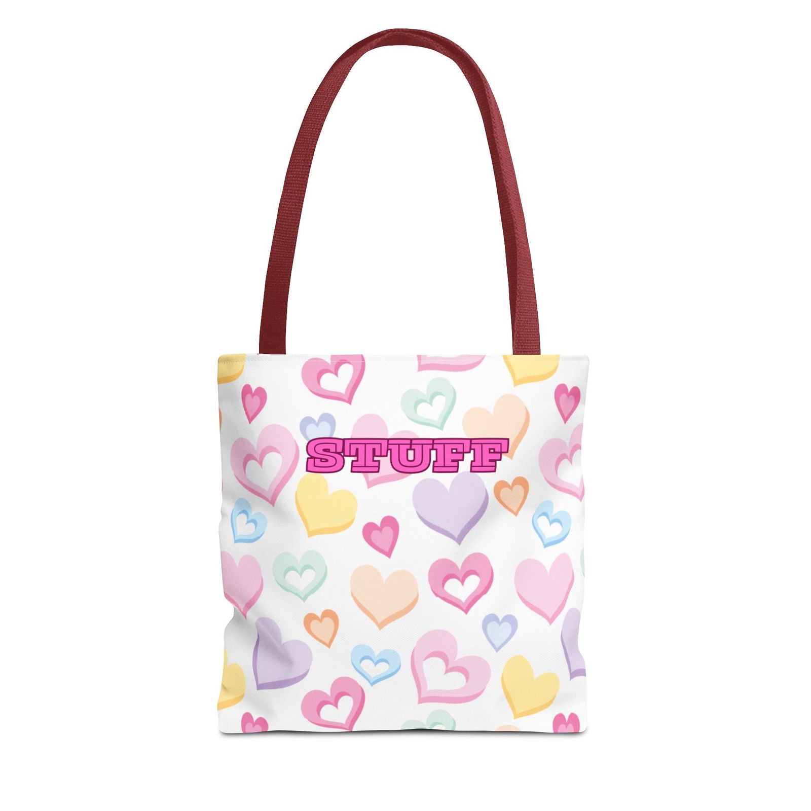 Conversation Hearts Tote Bag - Cute Design for Valentine’s Day
