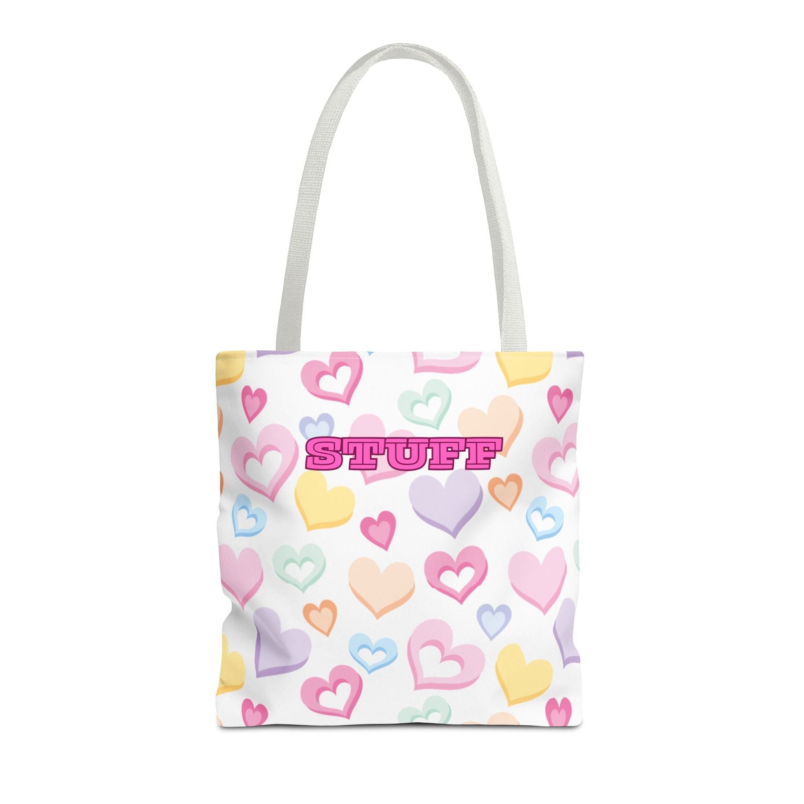 Conversation Hearts Tote Bag - Cute Design for Valentine’s Day