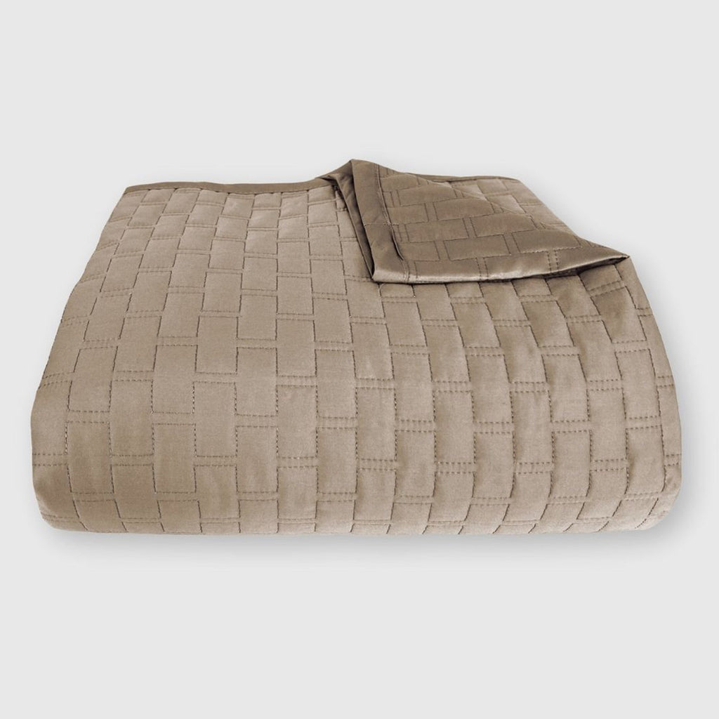Bamboo Quilted Coverlet- Champagne - Final Sale/No Returns