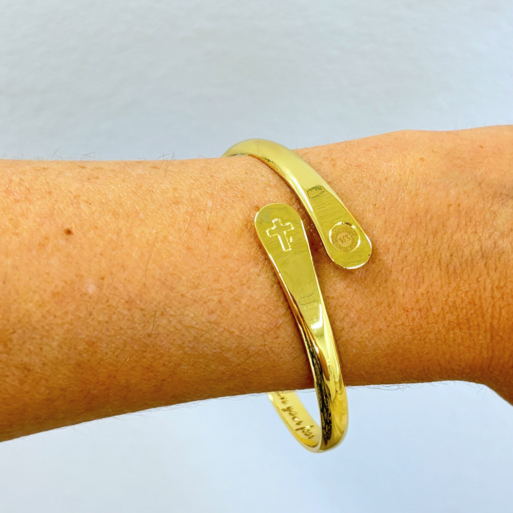 Cross Bracelets, Faith Bracelets, Engraved Bracelets Let your faith be bigger than your fear