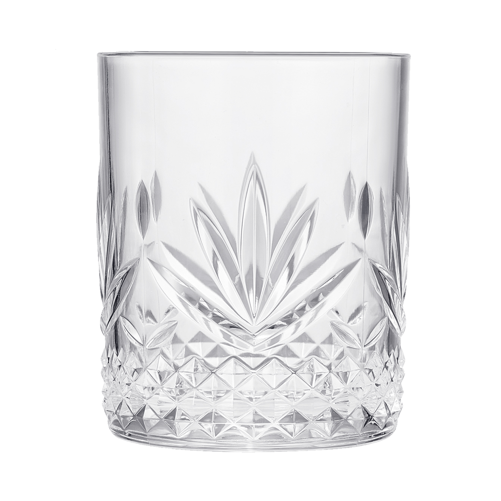 Onix Acrylic Crystal Lowball, Set of 4