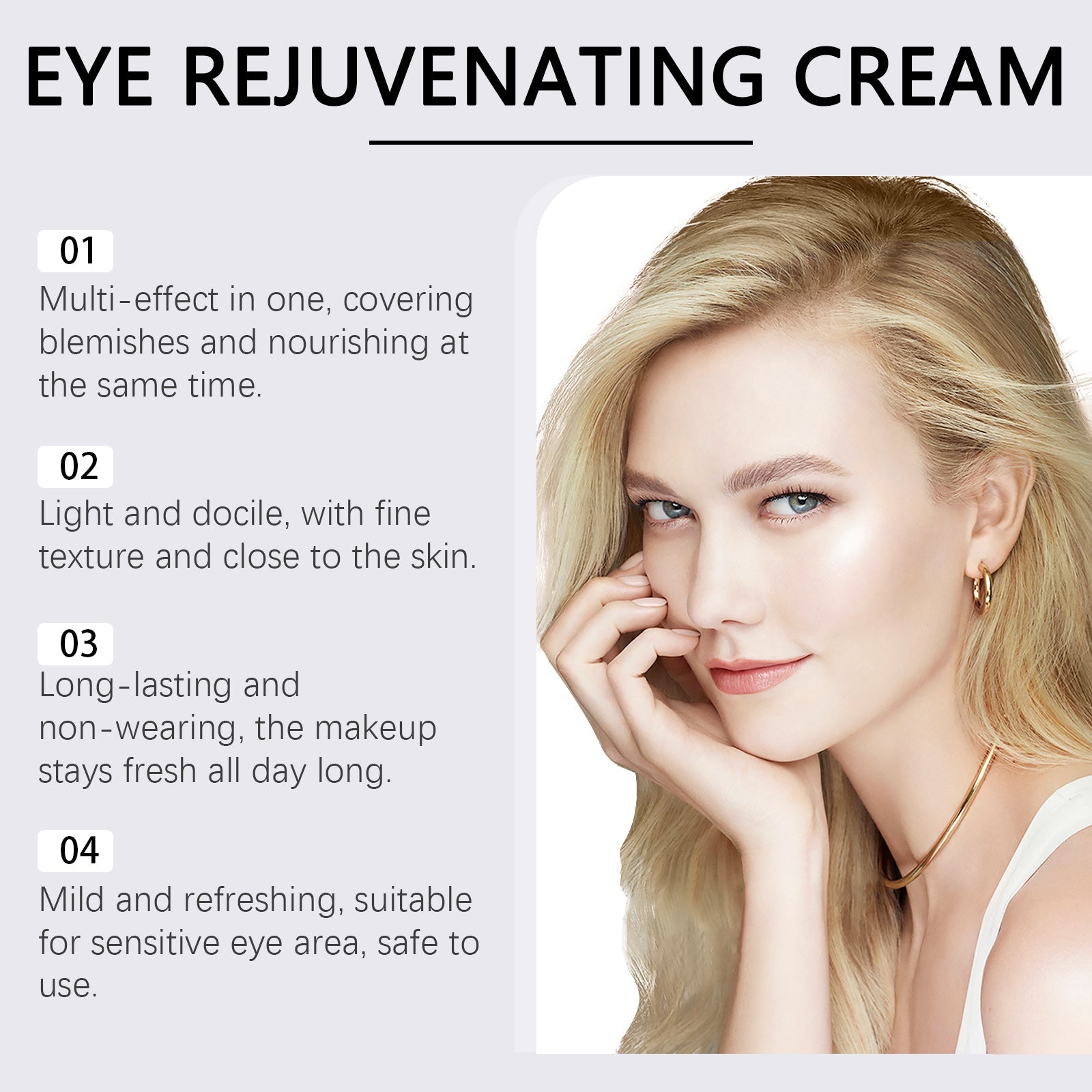Centella Light Eye Concealer, Cover Blemishes Without Card Powder Refreshing Moisturizing Moisturizing Light