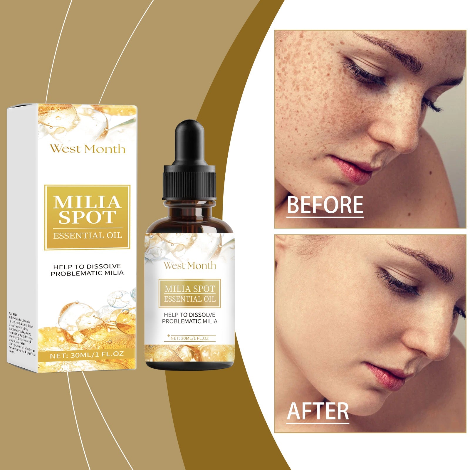 Facial Essential Oil, Brightening And Darkening Skin, Hydrating And Moisturizing Facial Essence