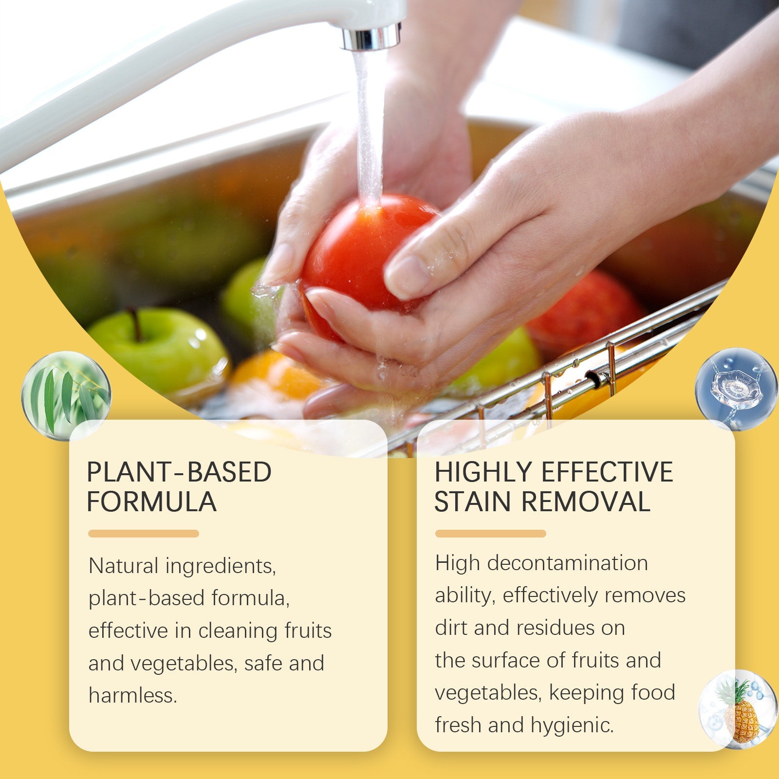 Fruit And Vegetable Cleaning Essence Mild Oil Cleaning Tableware Clean Fruit And Vegetable Multi-Functional Cleaner
