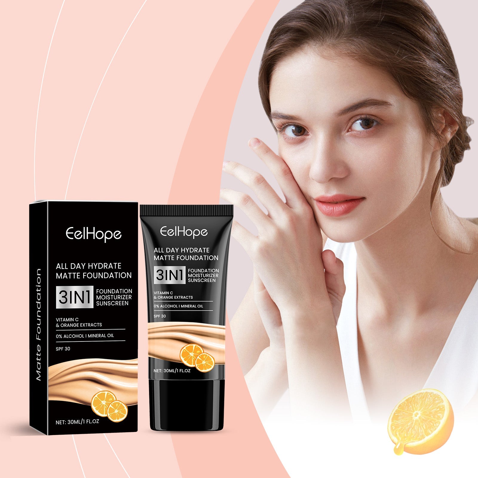 Moisturizing Matte Foundation Natural Lightweight Brightening Facial Skin Care Moisturizing Foundation Without Removing Makeup