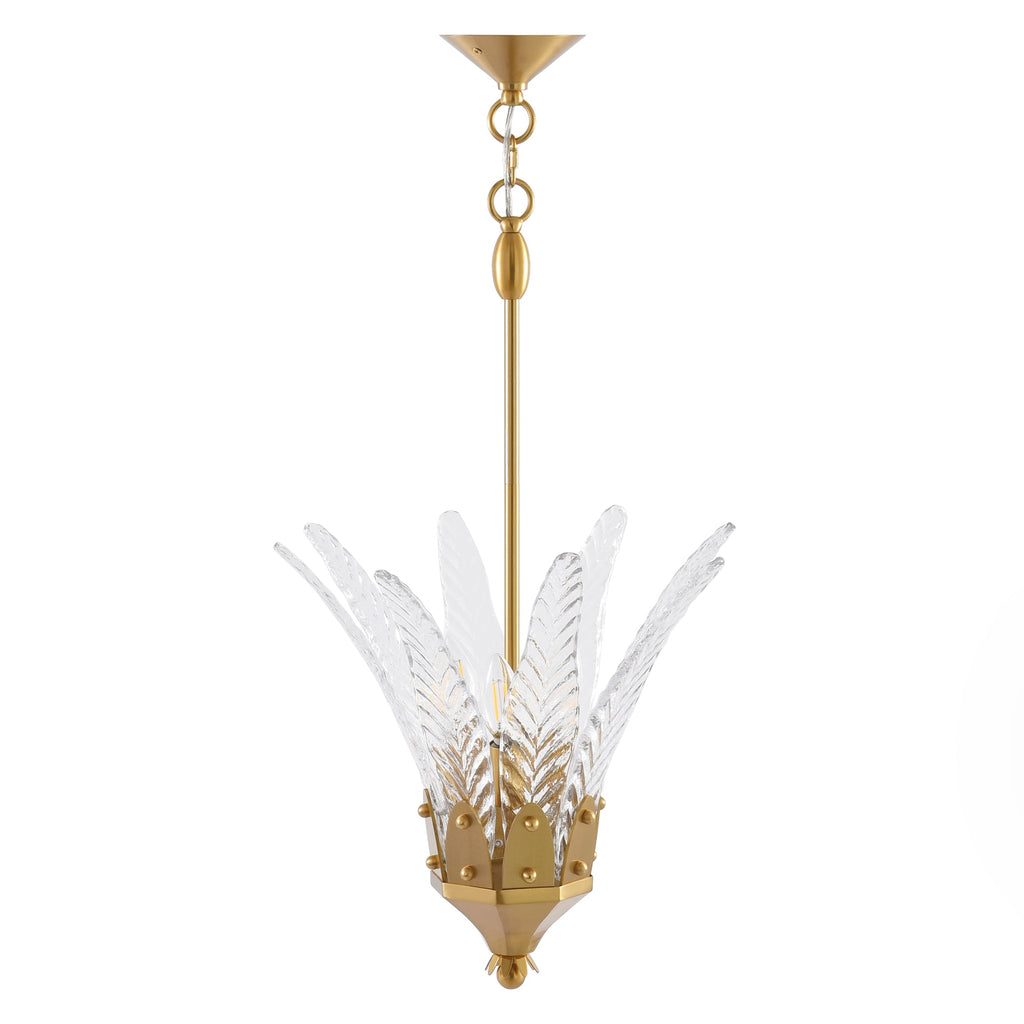17 Inch Vito 3-Light Feather-shaped Island Pendant Light