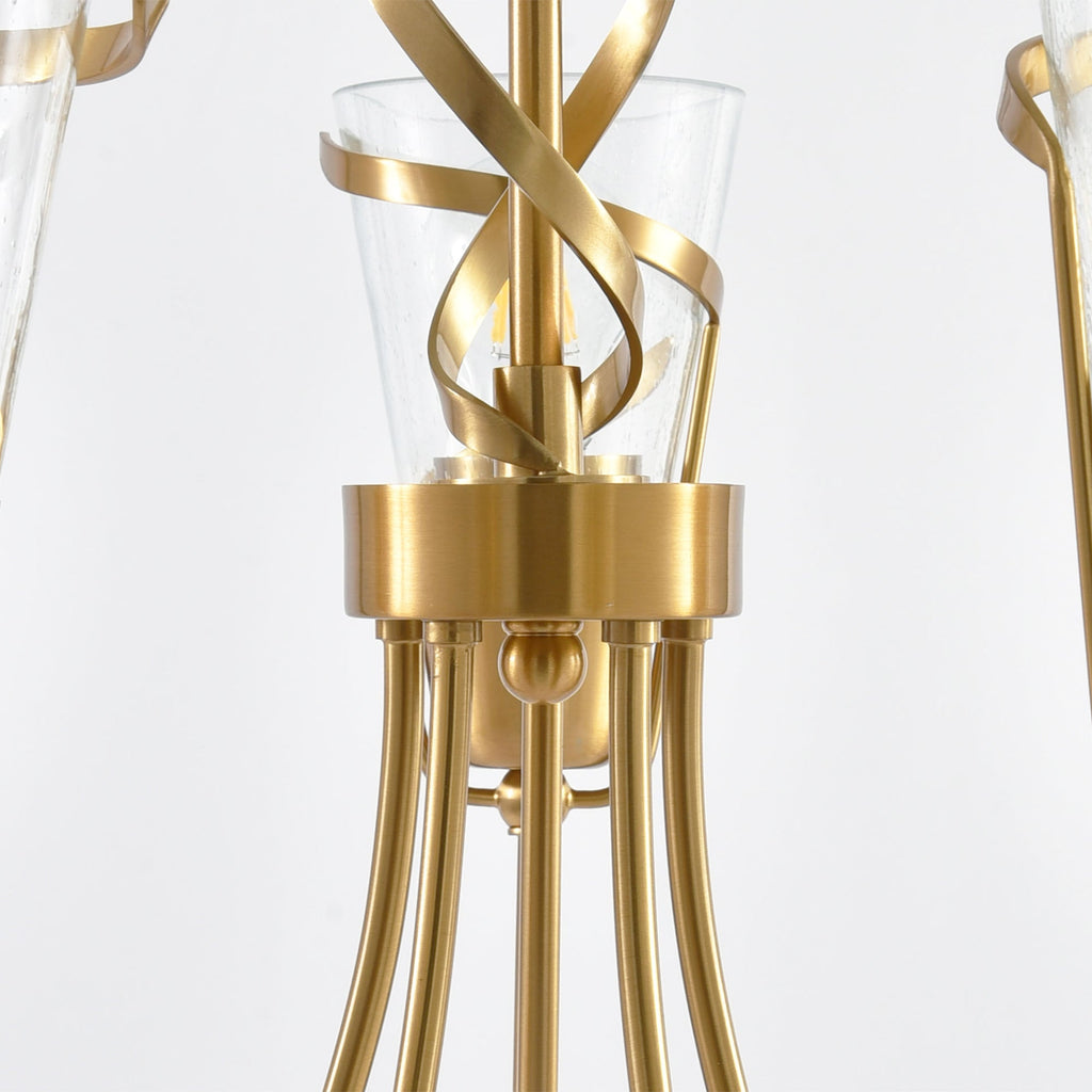 26 Inch Uriah 5-Light Golden Chandelier