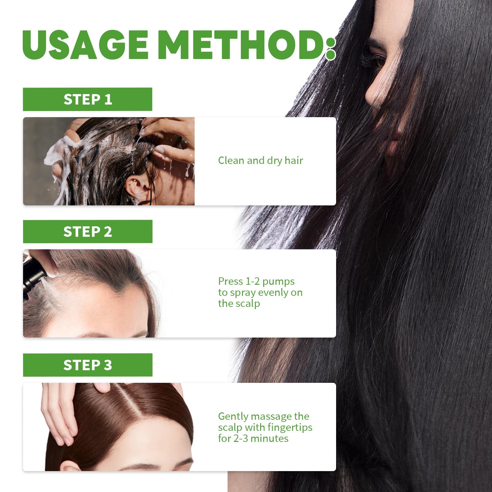 Dense Hair Spray Anti-Loss Hair Thickening And Strengthening Hair Treatment Dense Hair Spray