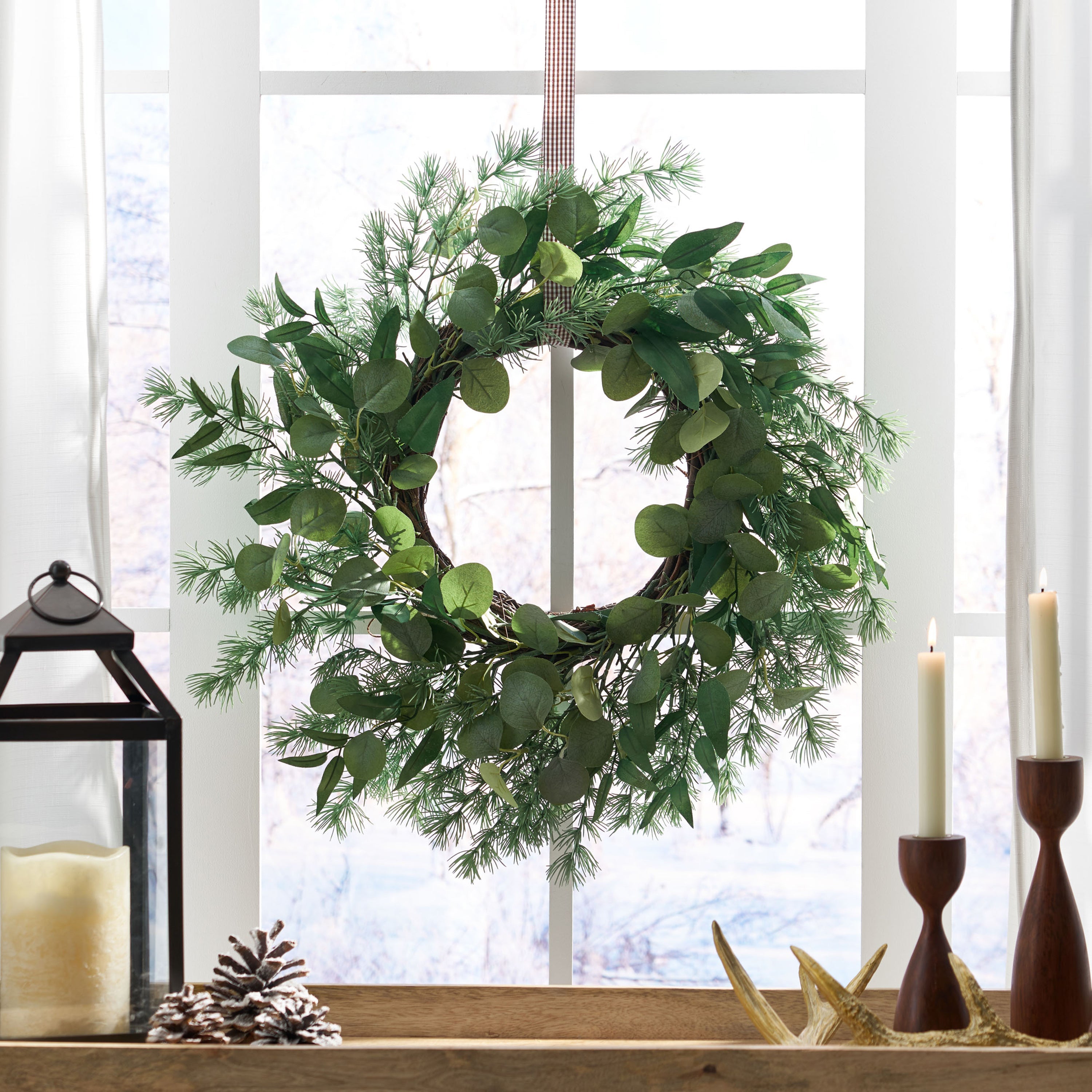 24.5" LEAVES WREATH