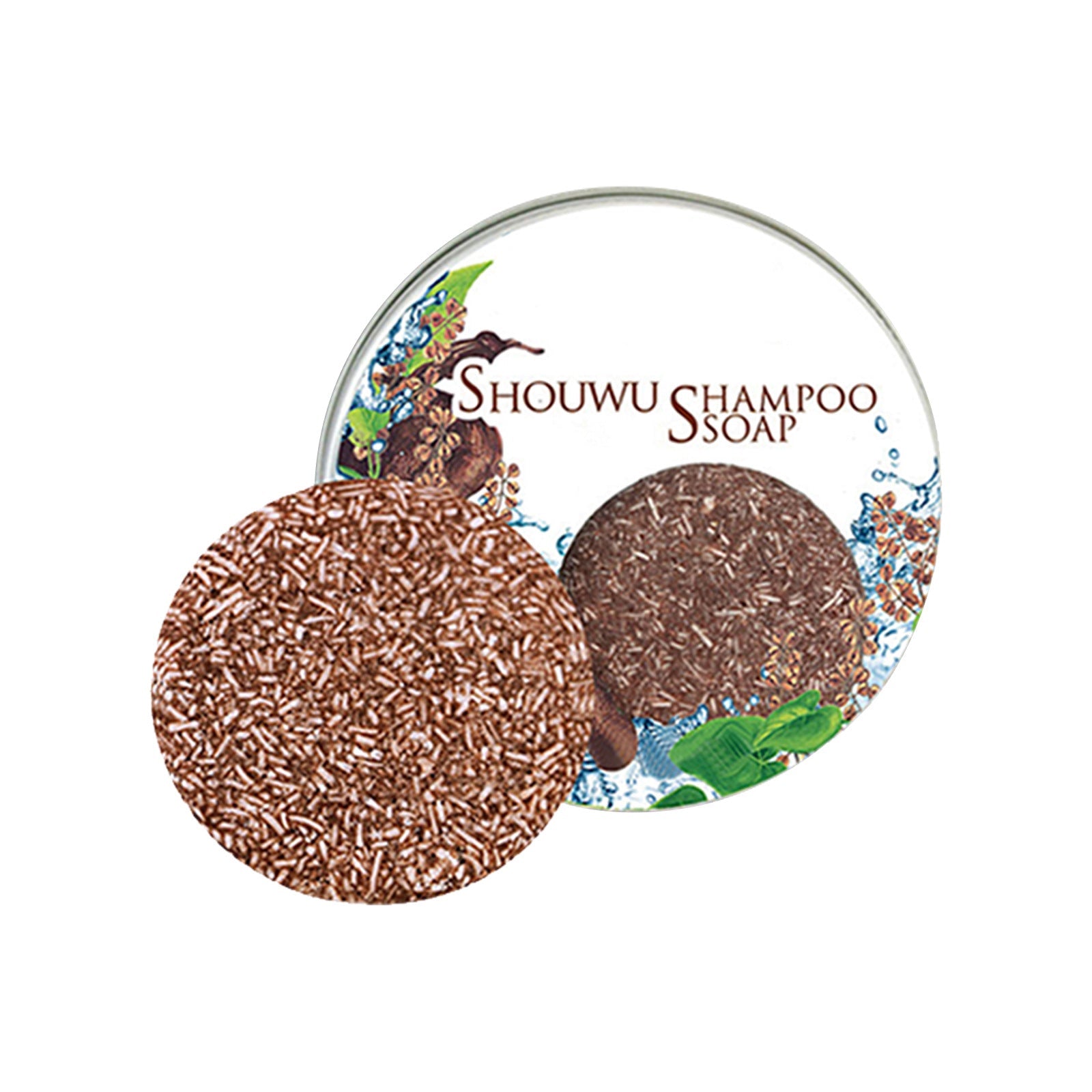 Polygonum Multiflorum Shampoo Cake, Nourishing Root Essential Oil Shampoo Black Soothing Vegetable Shampoo