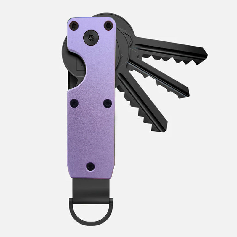 Keychain metal keychain aluminum alloy key storage keyclip