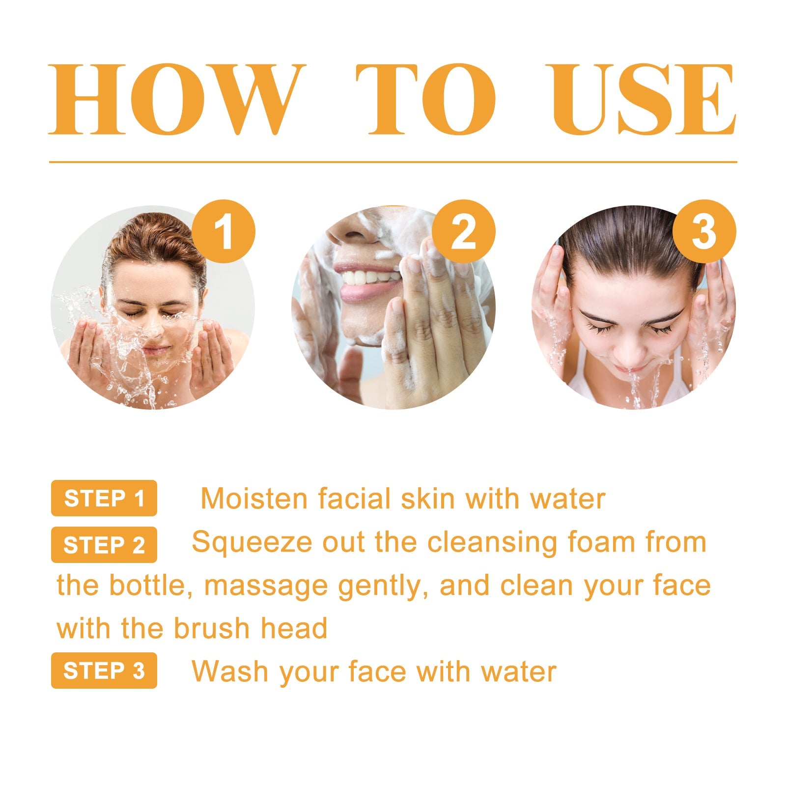 Brightening Facial Cleanser, Deep Clean Facial Skin Fade Acne Mark Acne Mark Moisturizing Whitening Beauty