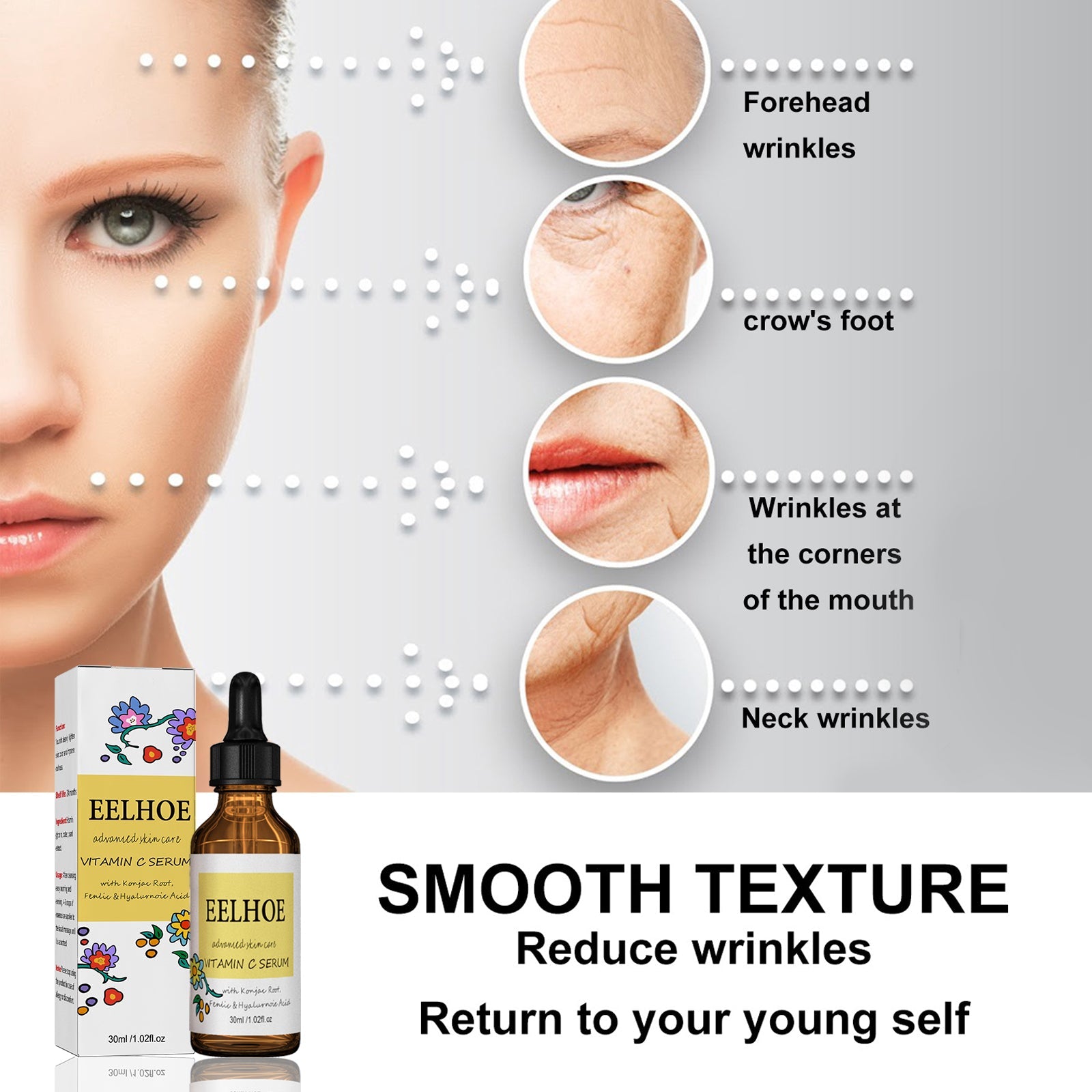 Vitamin C Essence, Brightens Skin, Moisturizes Shrink Pores Firming And Anti-Wrinkle Solution