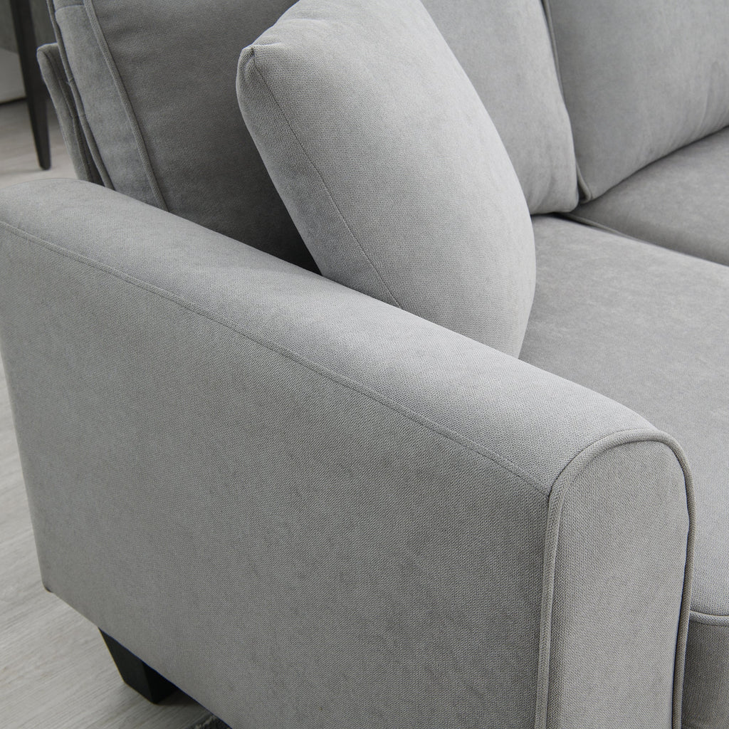 [VIDEO provided] [New] 108*85.5" Modern U Shape Sectional Sofa 7 Seat Fabric Sectional Sofa Set