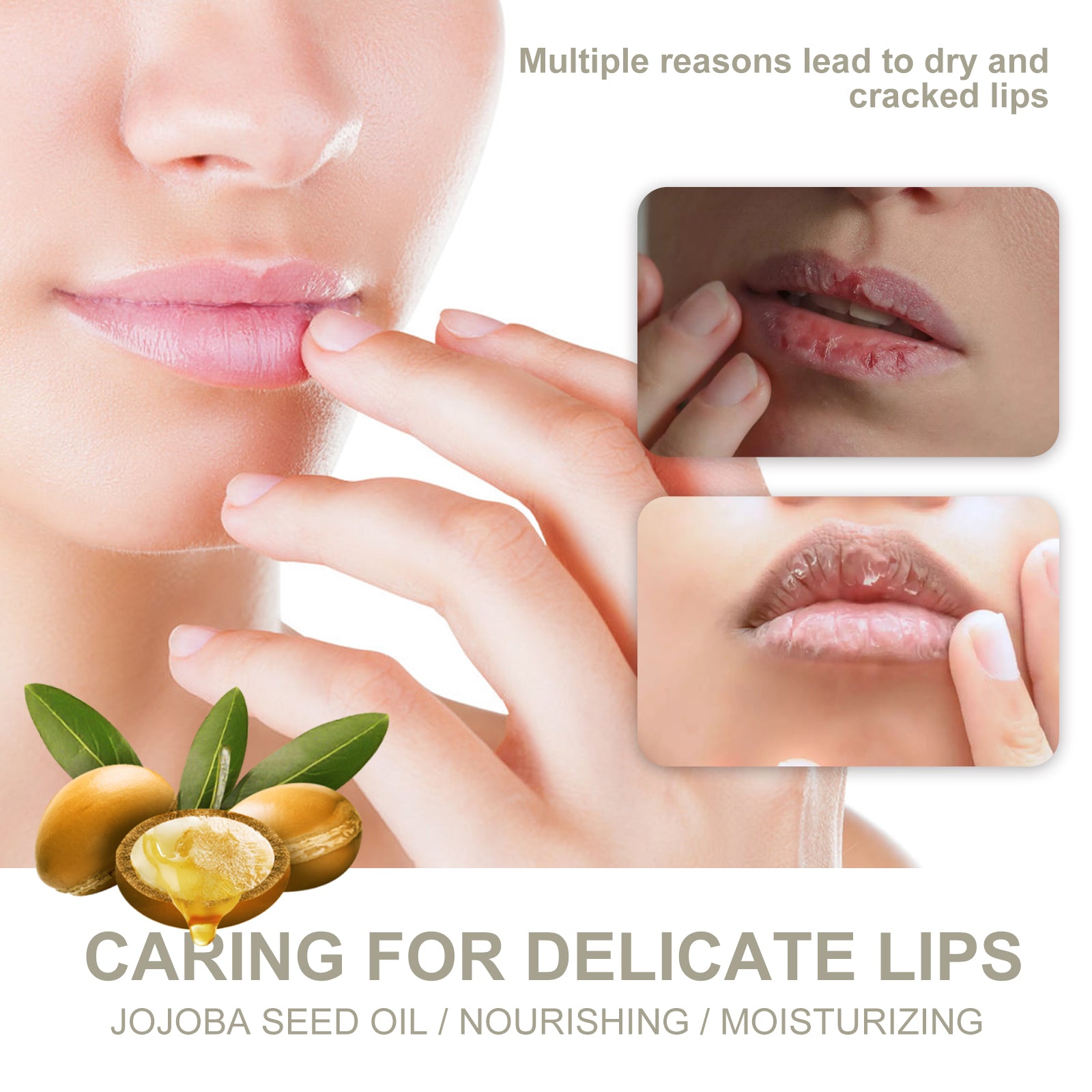 Lip Balm, Fade Lip Lines Anti Cracking And Peeling Hydrating Plentiful Water Embellish Lip Care