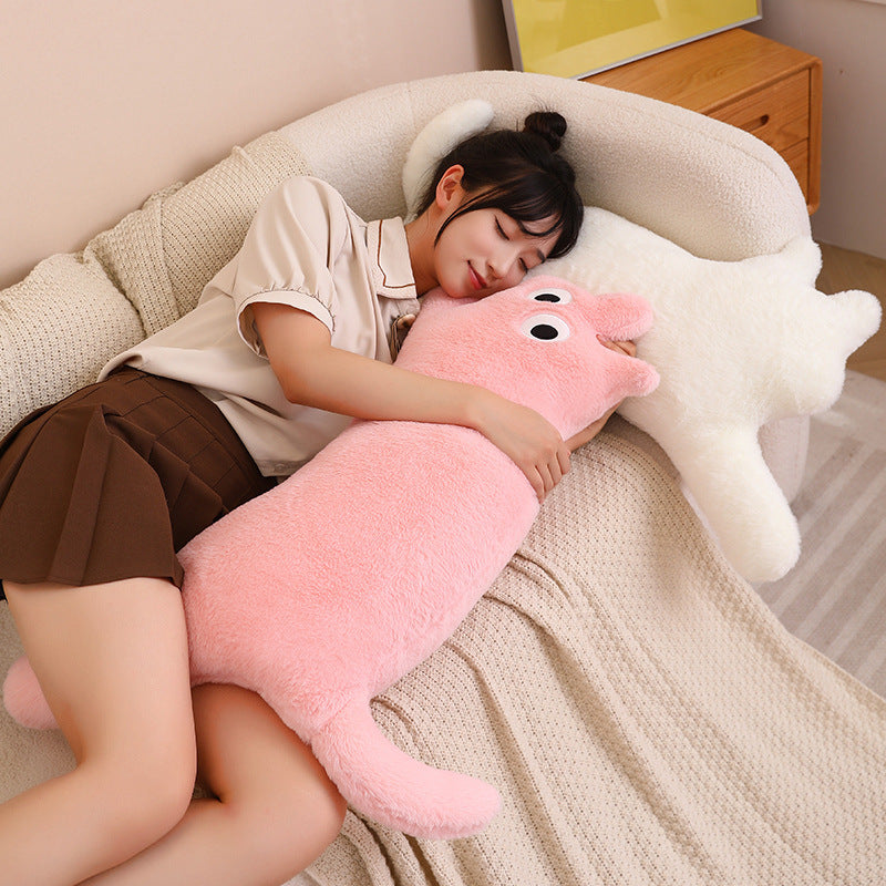 Dopamine Long Bar Cat Pillow Cat Plush Toy Living Room Cushion