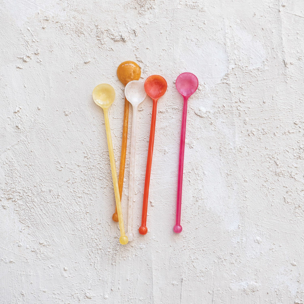 Marbled Resin Cocktail Spoon | 5 Colors