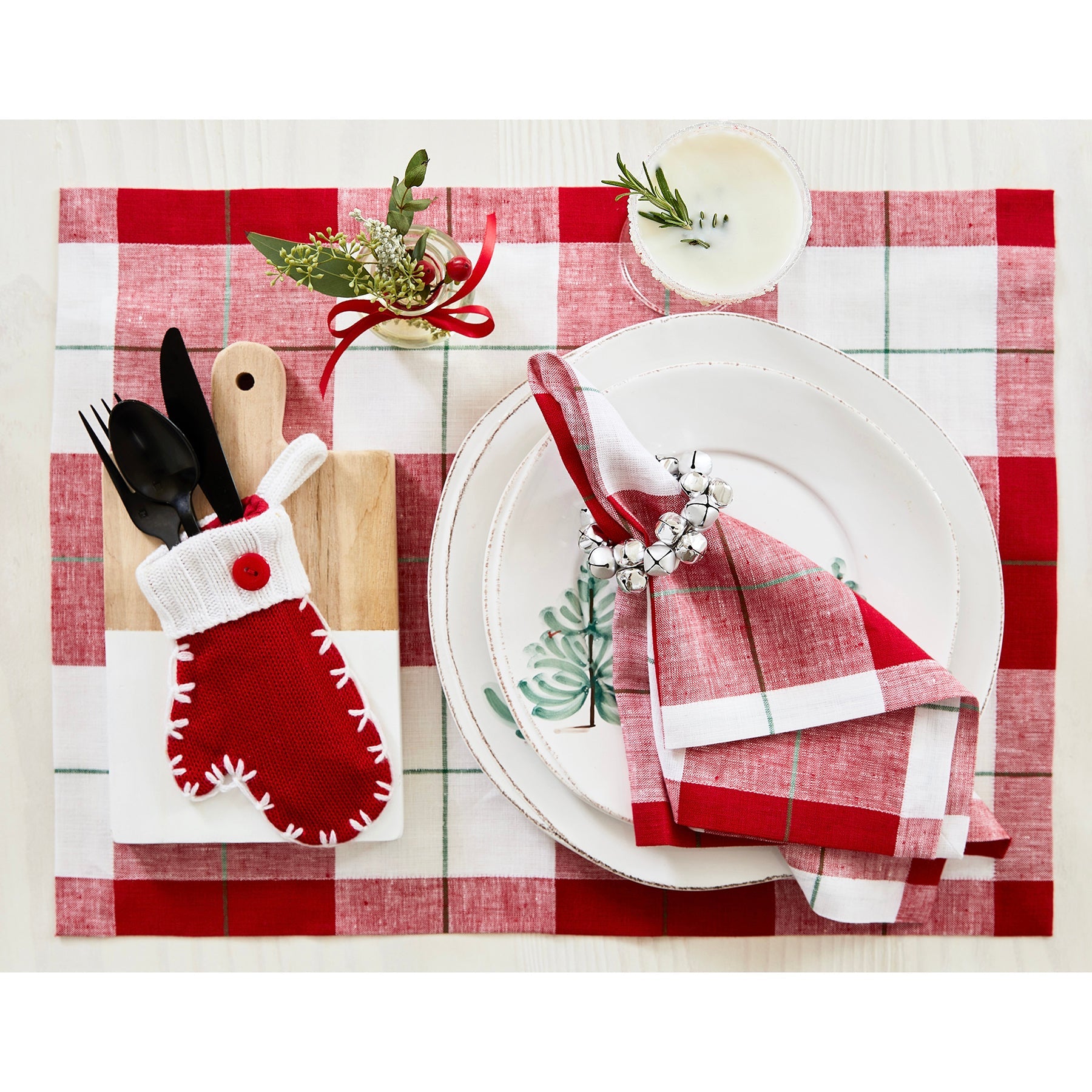 Very Merry Plaid Napkins, Set of 4