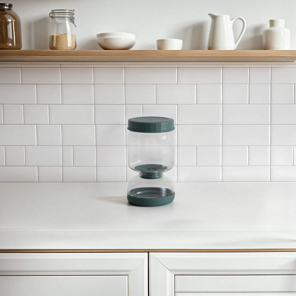 Glass Flip-Over Pickle Jar