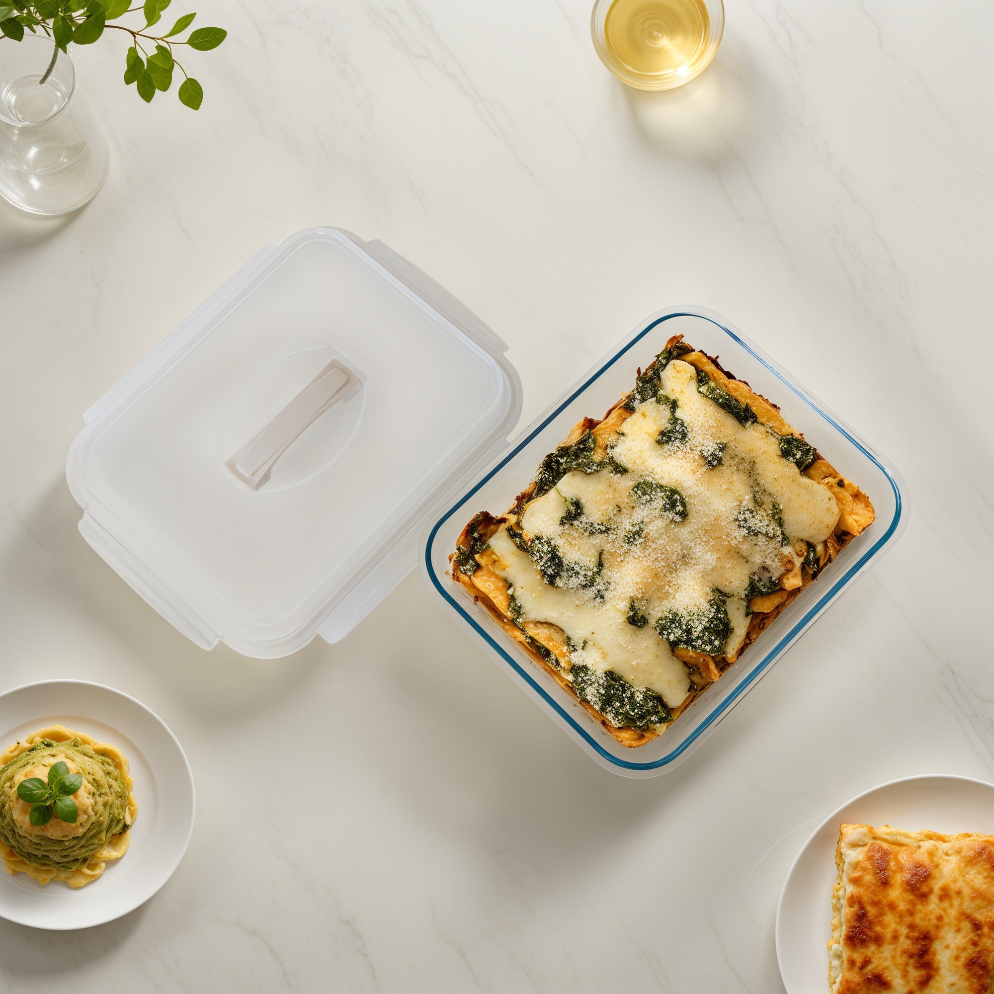 Bake & Carry Glass Set (5 Containers, Vanilla)